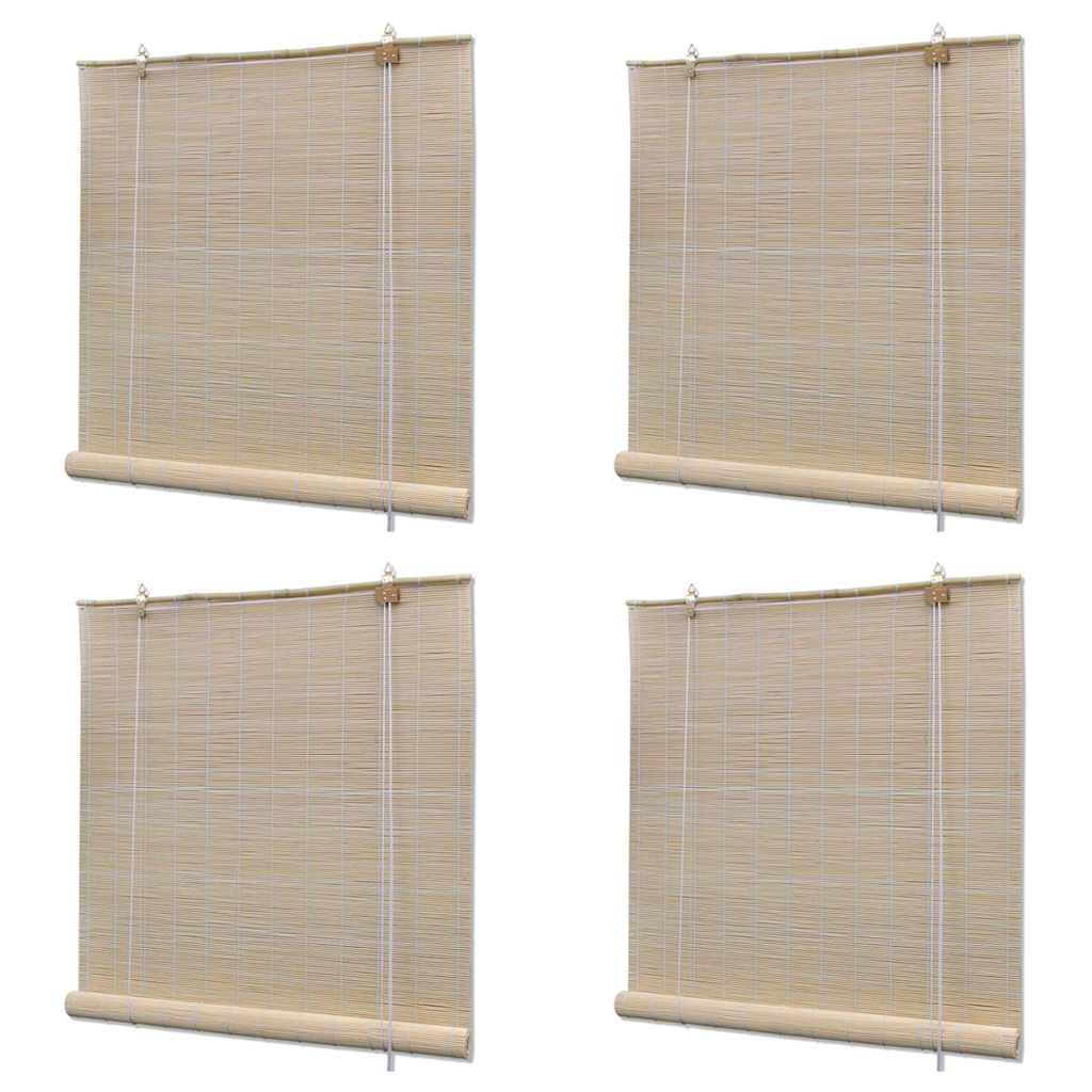 Bambusrollos Natur 4 Stk. 120x160 cm
