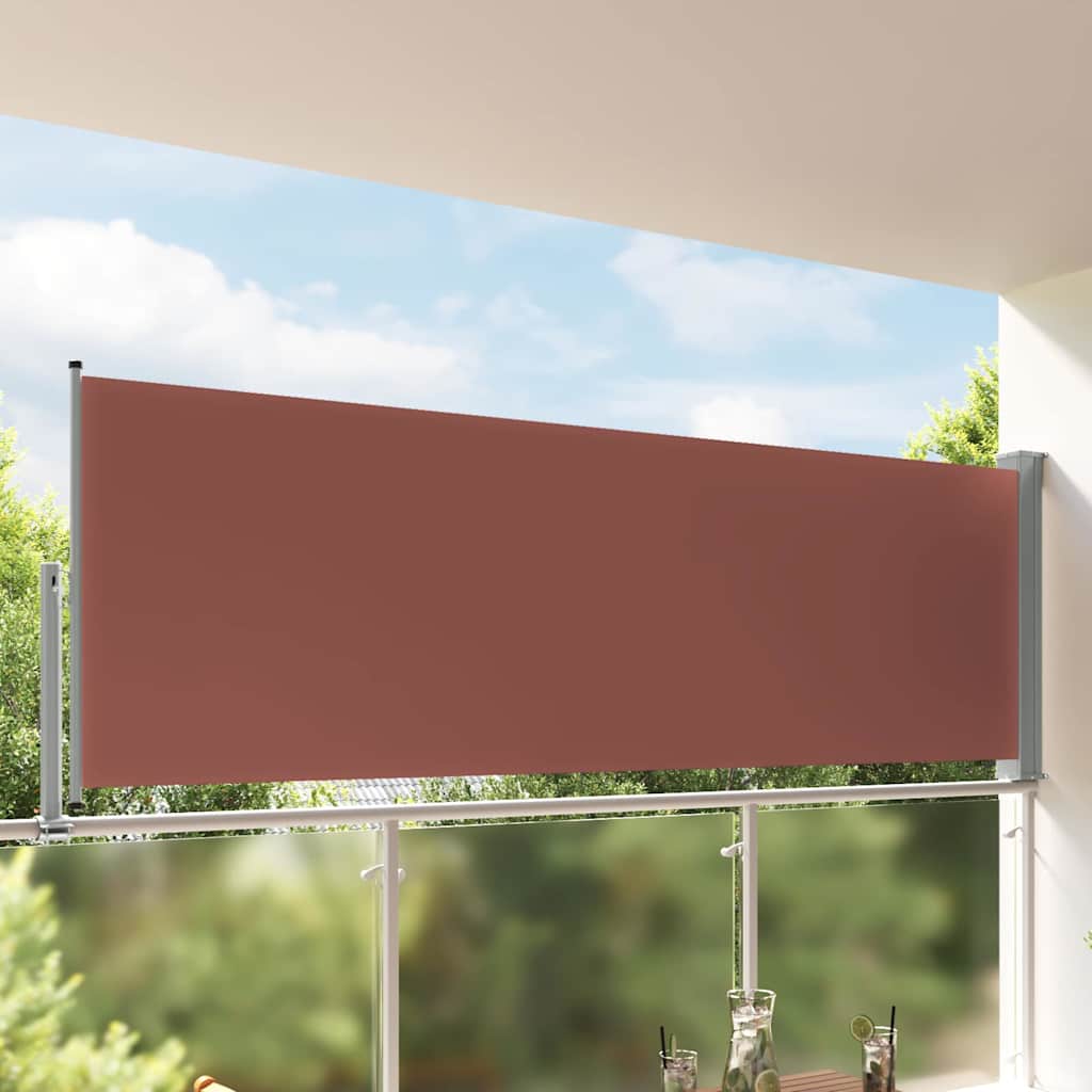 Ausziehbare Seitenmarkise 120x300 cm Braun