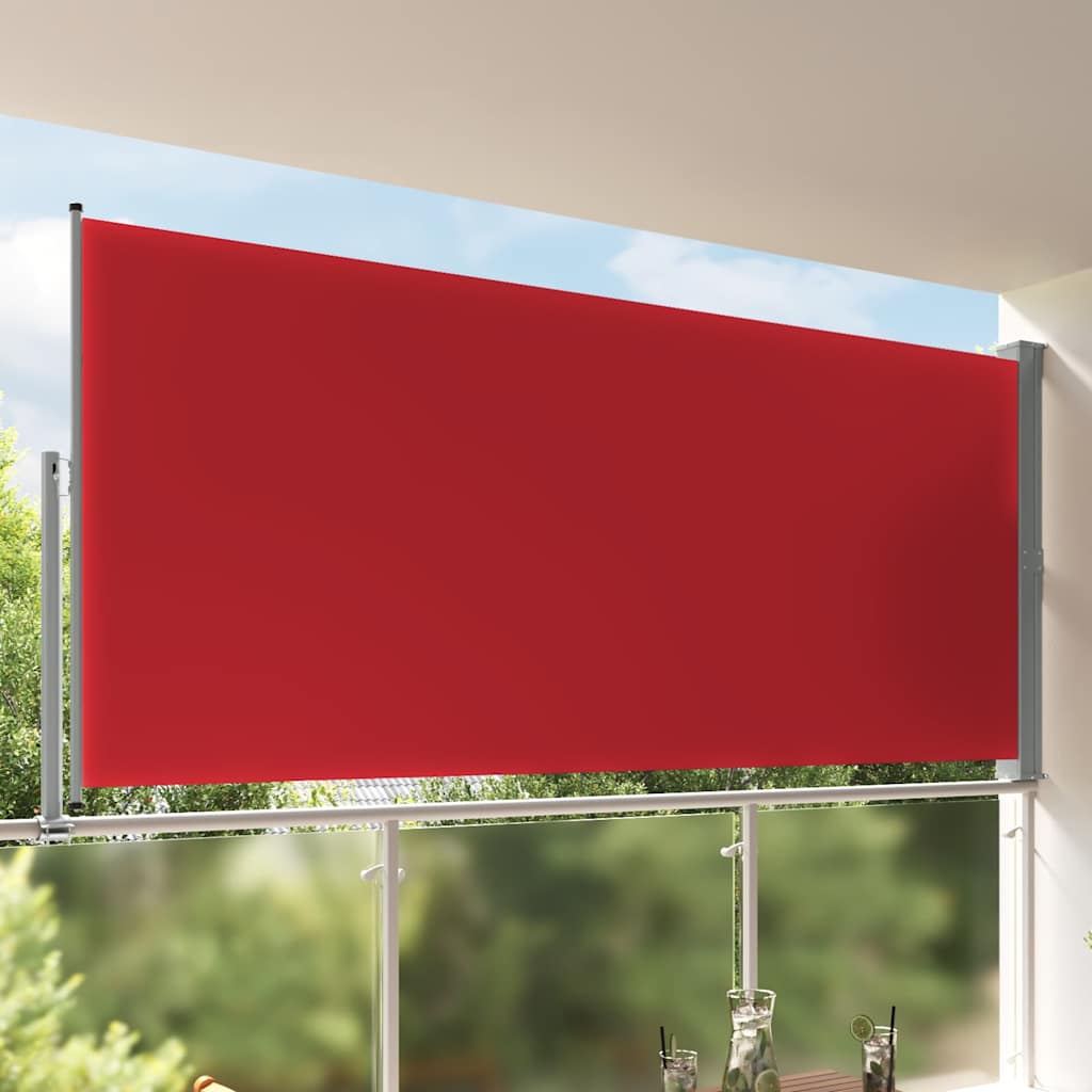 Ausziehbare Seitenmarkise 160x300 cm Rot