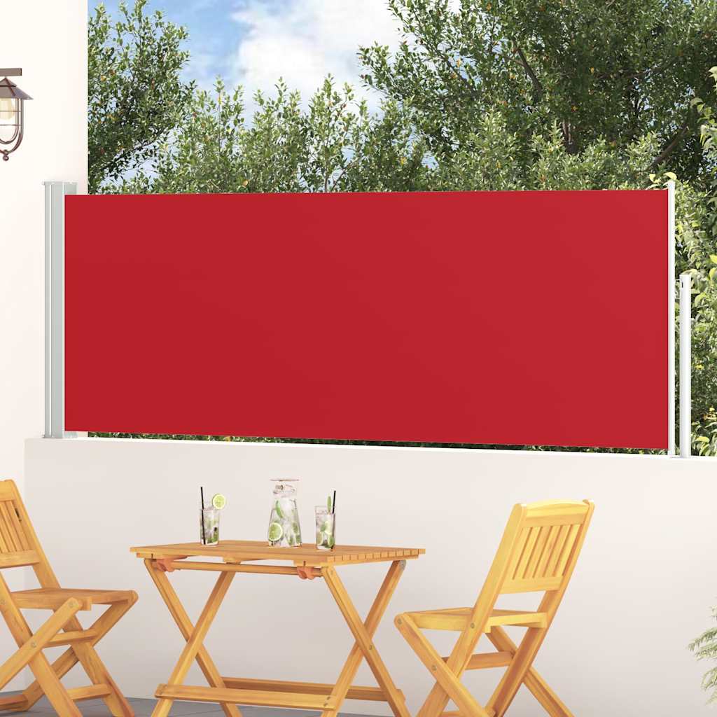 Ausziehbare Seitenmarkise 100x314 cm Rot