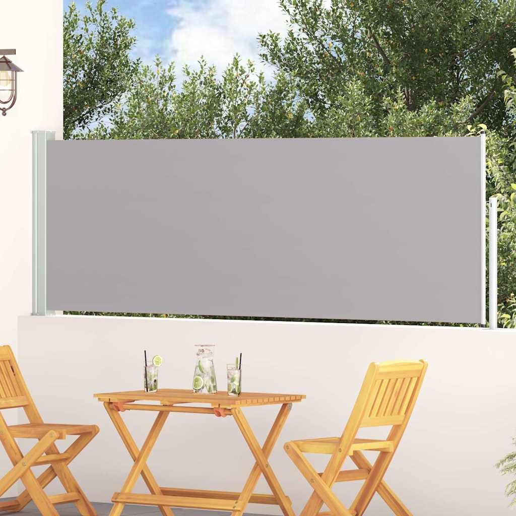 Ausziehbare Seitenmarkise 100x314 cm Grau