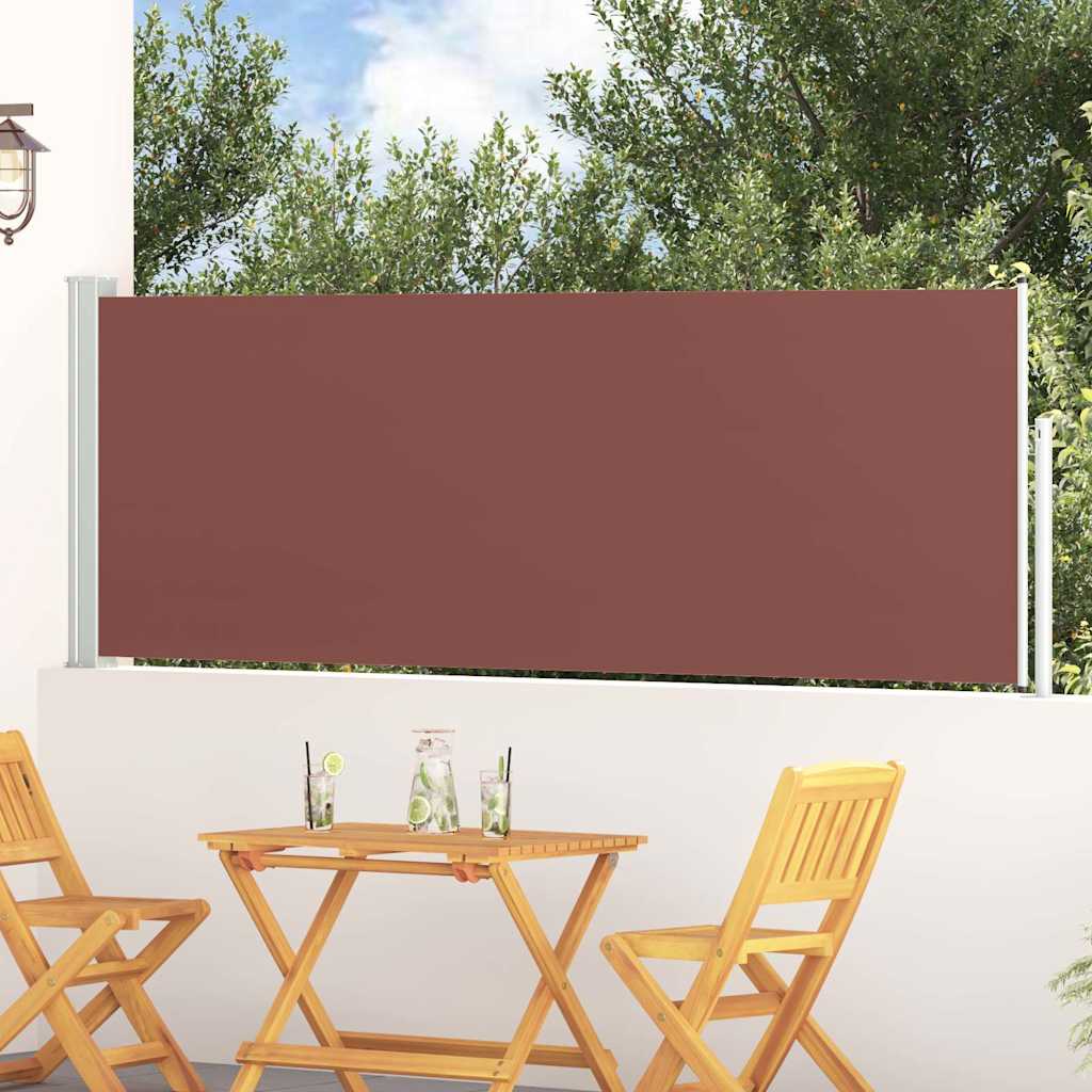 Ausziehbare Seitenmarkise 100x314 cm Braun