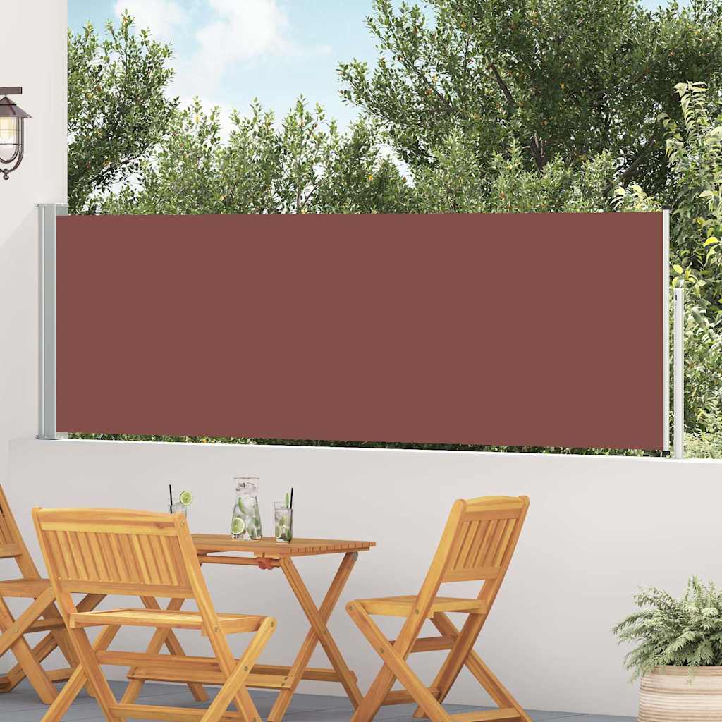 Ausziehbare Seitenmarkise 100×514 cm Braun