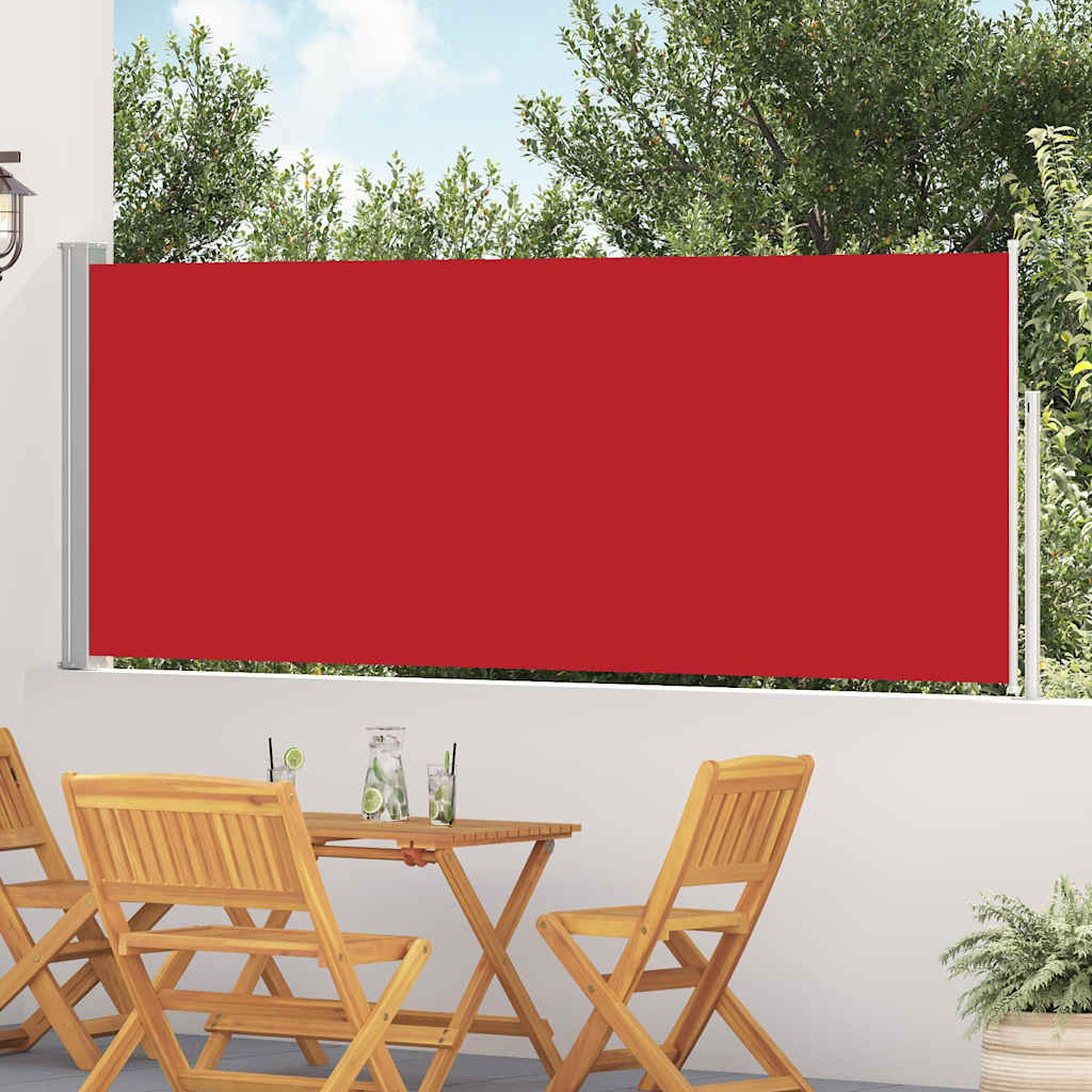 Ausziehbare Seitenmarkise 117×514 cm Rot