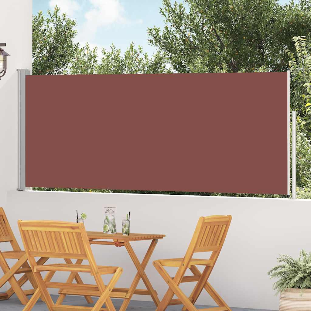 Ausziehbare Seitenmarkise 117×514 cm Braun