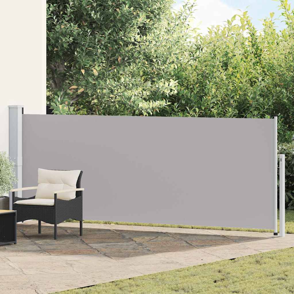 Ausziehbare Seitenmarkise 140×514 cm Grau