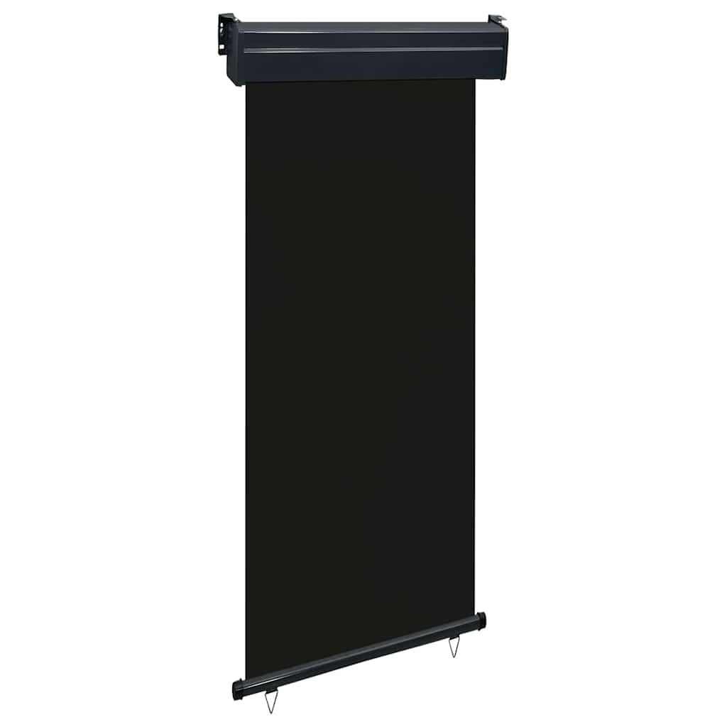 Balkon-Seitenmarkise 85x250 cm Schwarz
