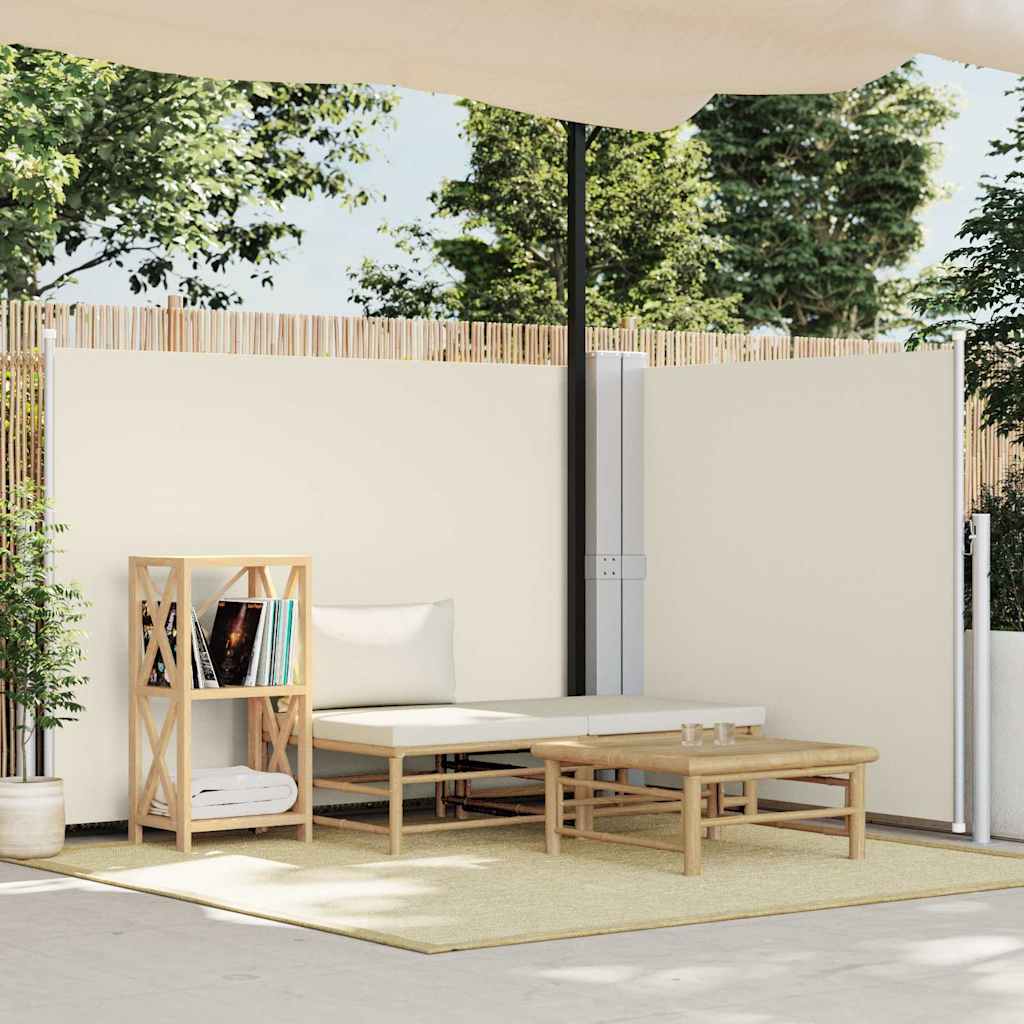 Ausziehbare Seitenmarkise Creme 140 x 600 cm