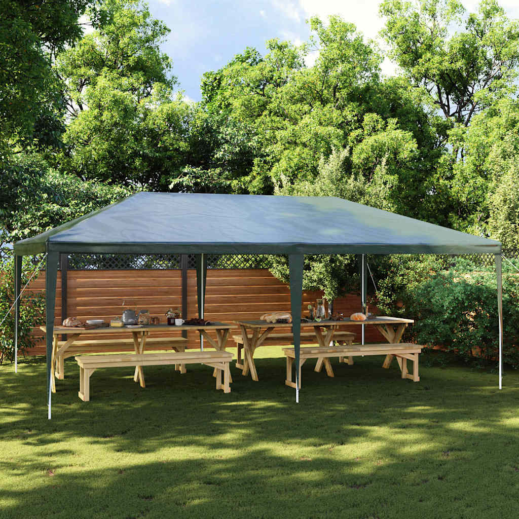 Profi-Partyzelt 4×6 m Grün 90 g/m²