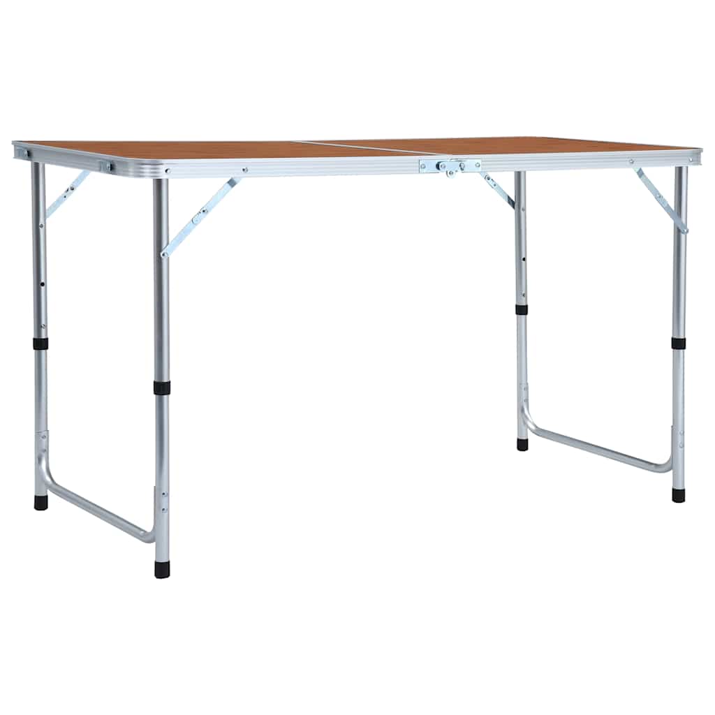 Klappbarer Campingtisch Aluminium 120 x 60 cm