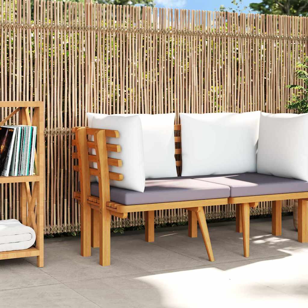 Garten-Ecksofa mit Kissen Massivholz Akazie