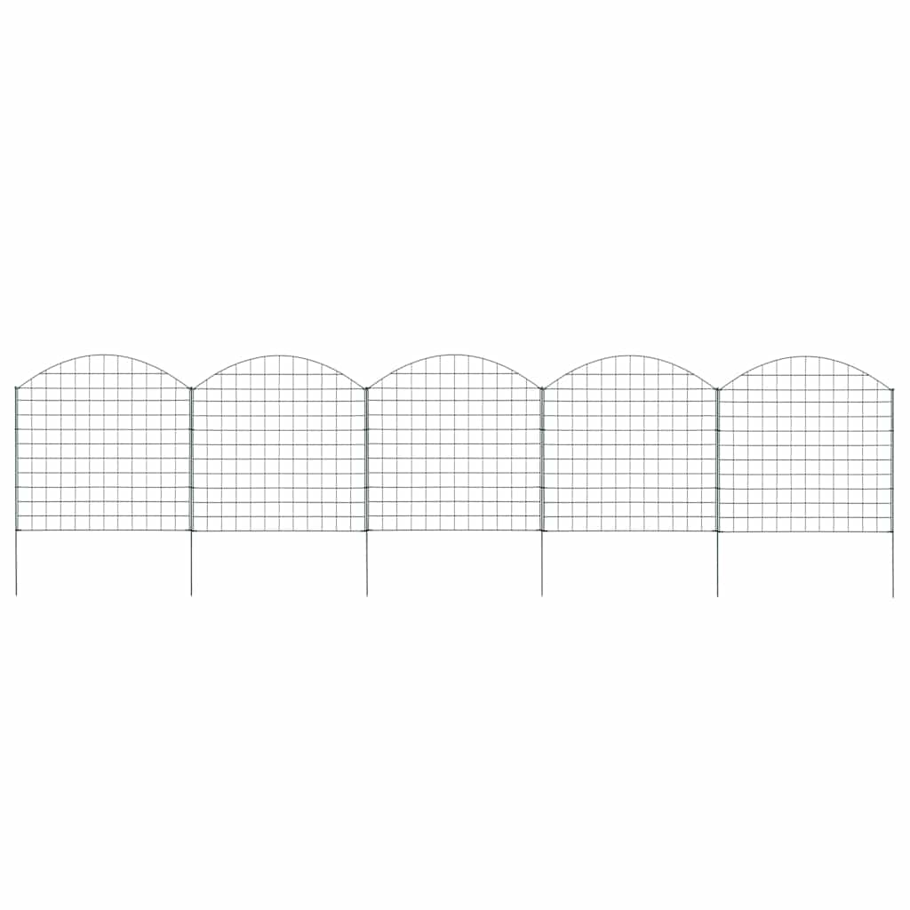 Gartenzaun Set Konvex 77,5x78,5 cm Grün