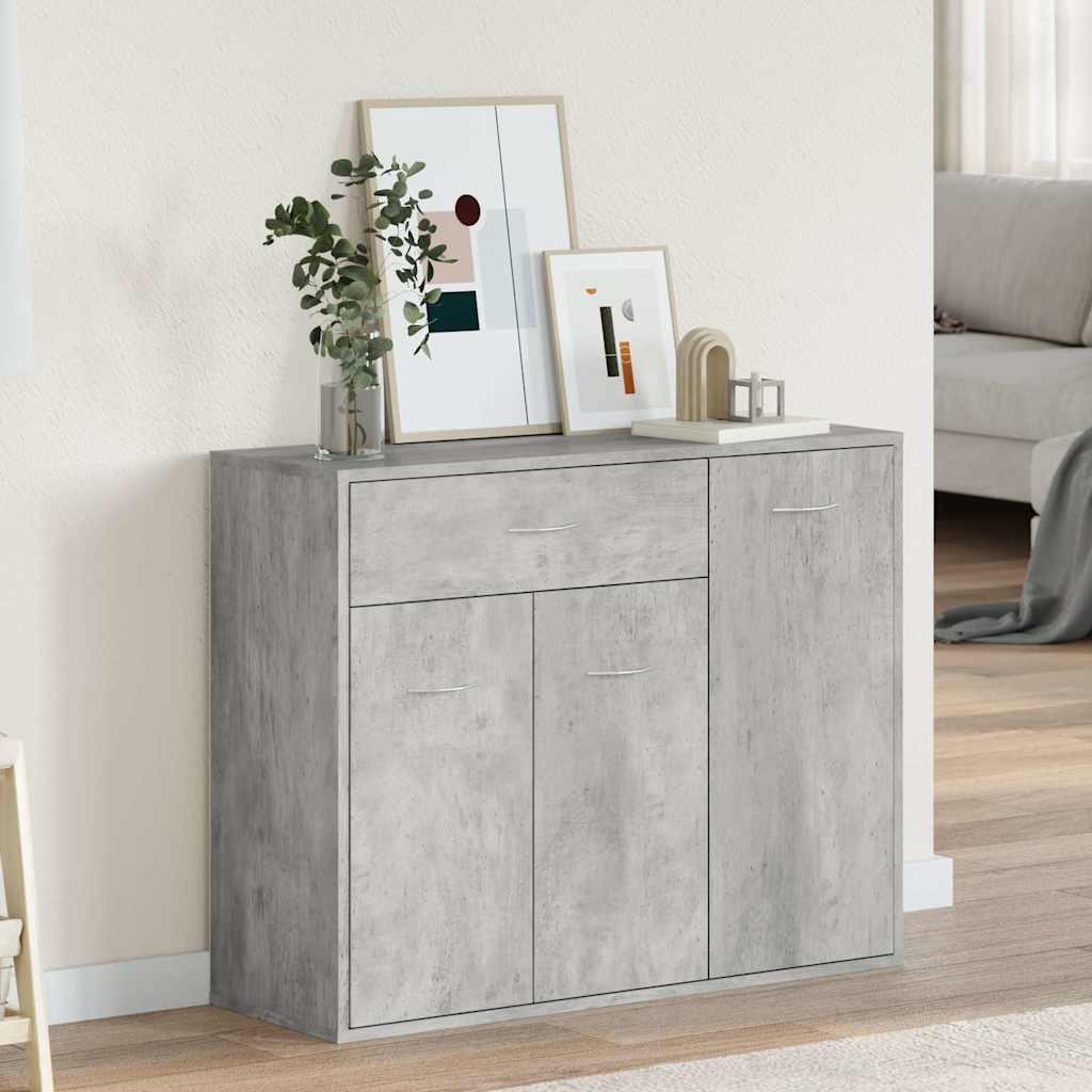 Sideboard Betongrau 88x30x70 cm Holzwerkstoff