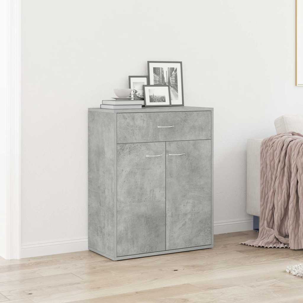 Sideboard Betongrau 60x30x75 cm Holzwerkstoff