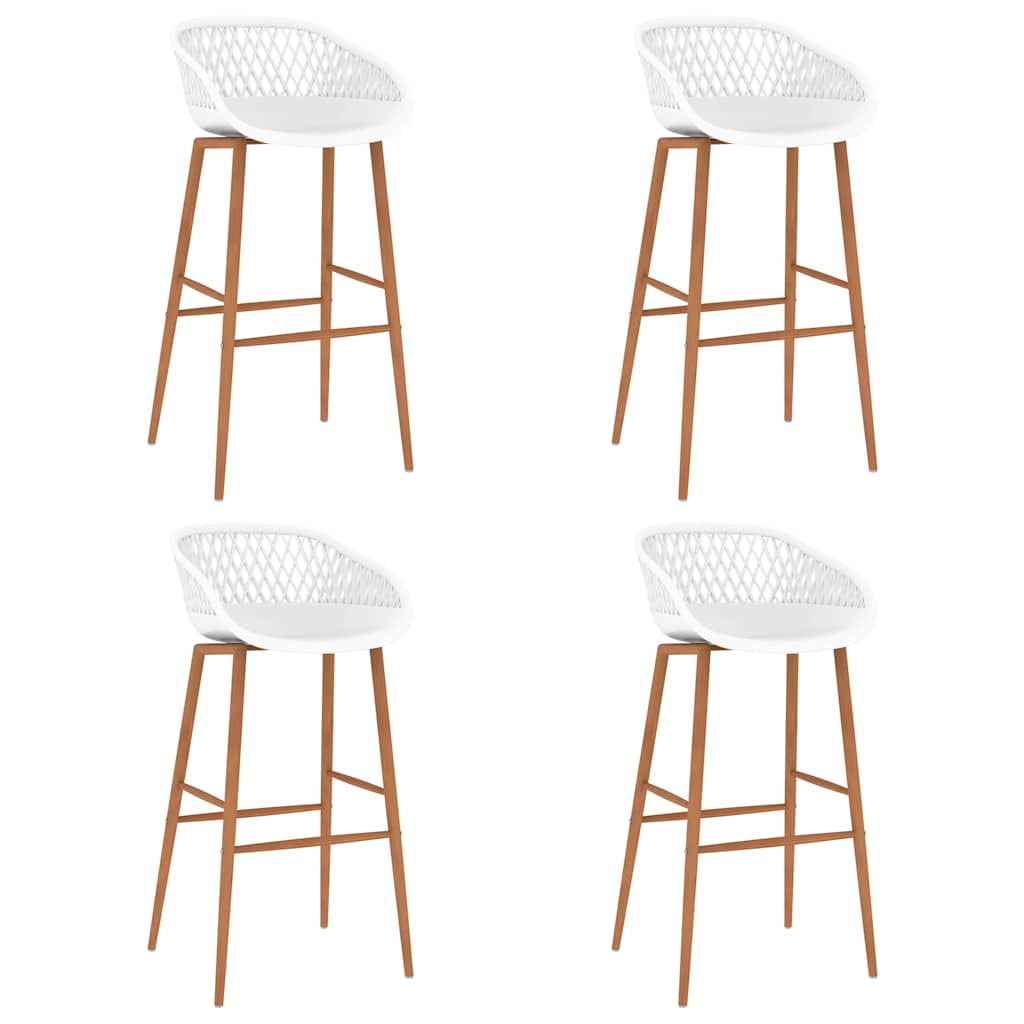 Barhocker 4 Stk. Weiß