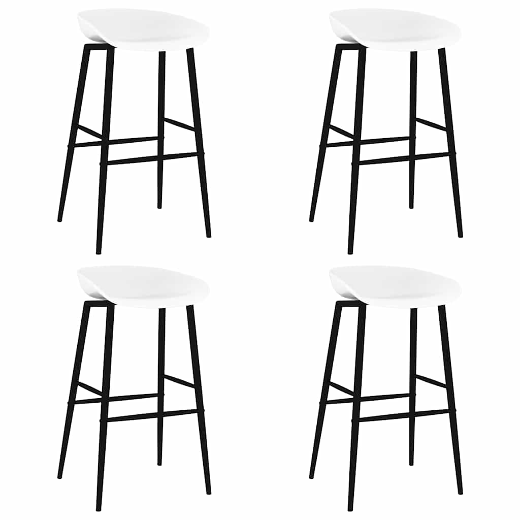 Barhocker 4 Stk. Weiß