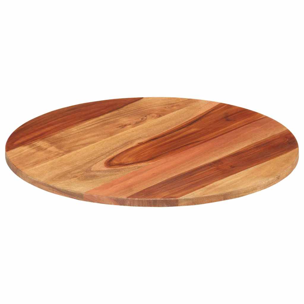 Tischplatte Massivholz Akazie Rund 15-16 mm 50 cm
