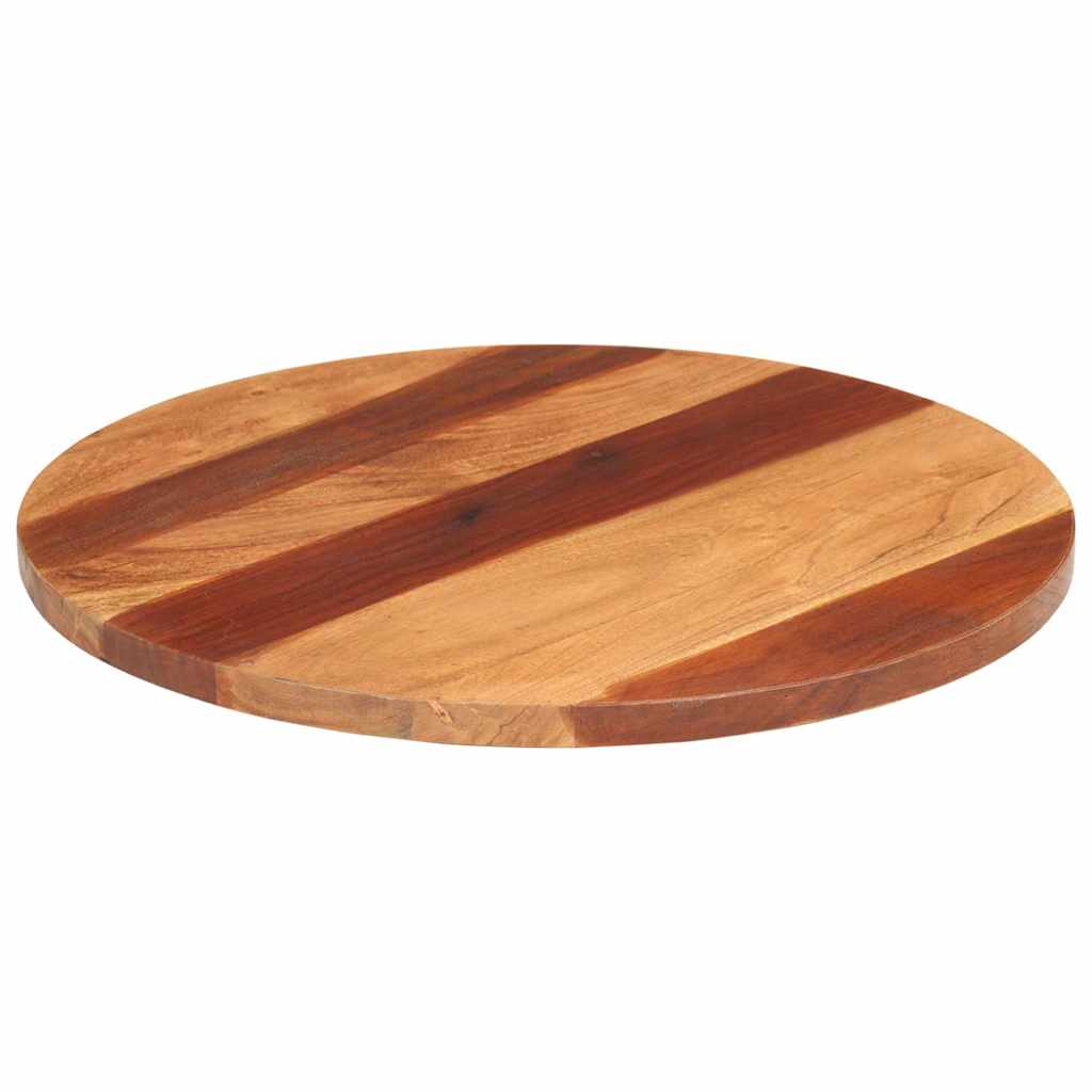 Tischplatte Massivholz Akazie Rund 25-27 mm 60 cm