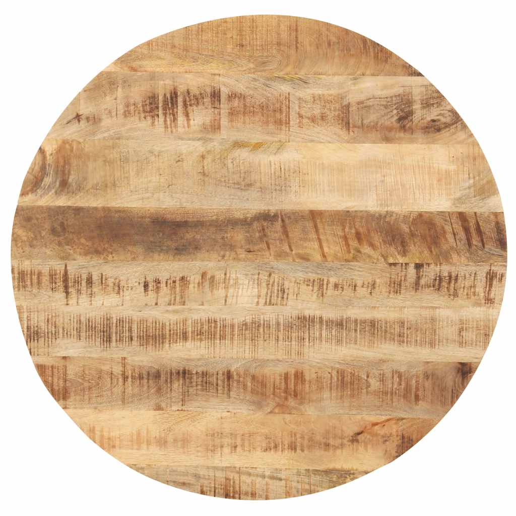 Tischplatte Massivholz Mango Rund 25-27 mm 40 cm