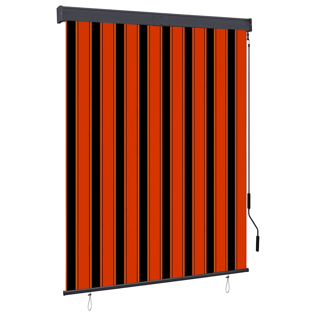 Außenrollo 140x250 cm Orange und Braun