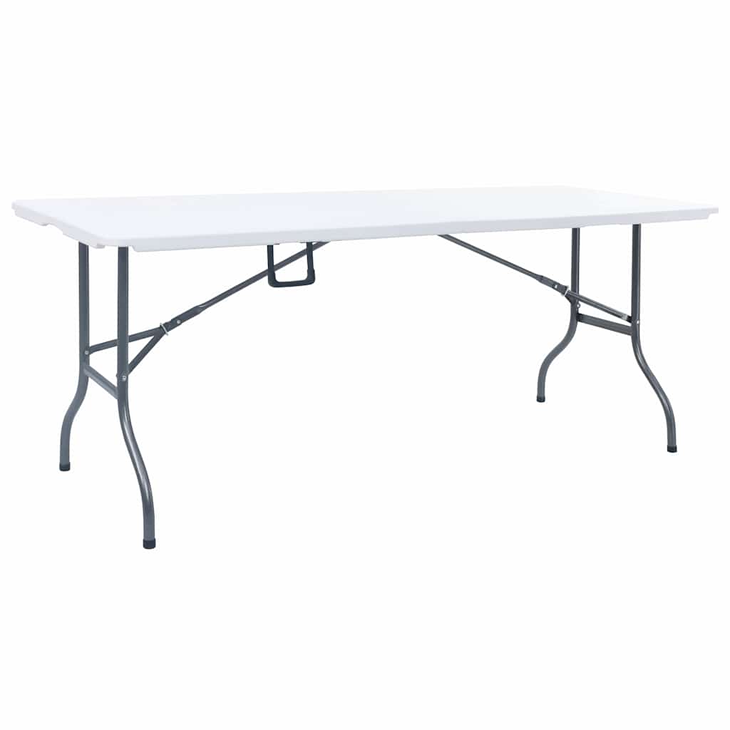 Gartentisch Klappbar Weiß 180x72x72 cm HDPE