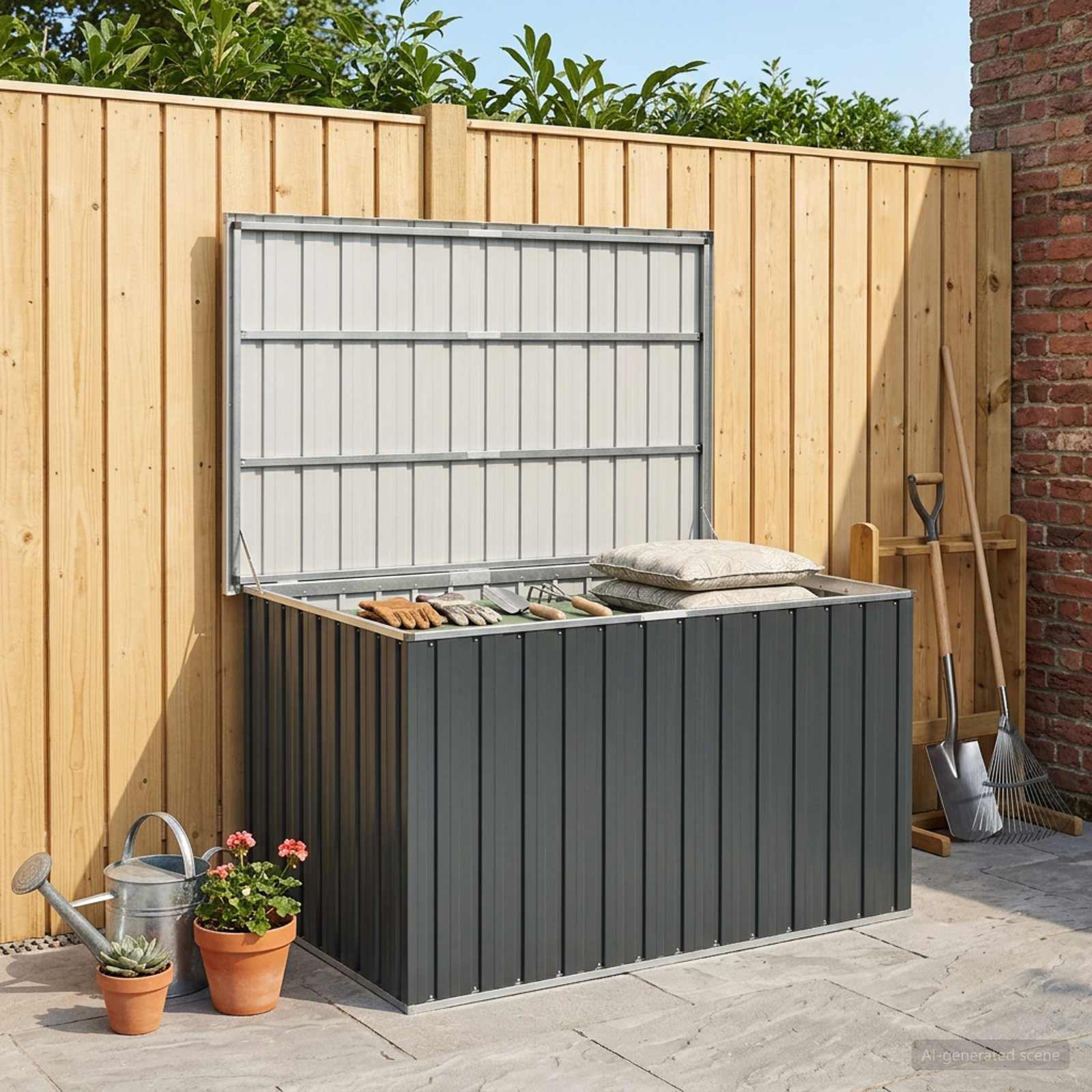 Gartenbox Anthrazit 149x99x93 cm