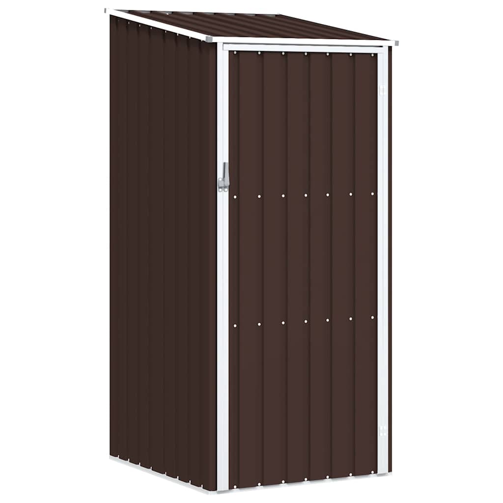Gerätehaus Braun 87x98x159 cm Verzinkter Stahl