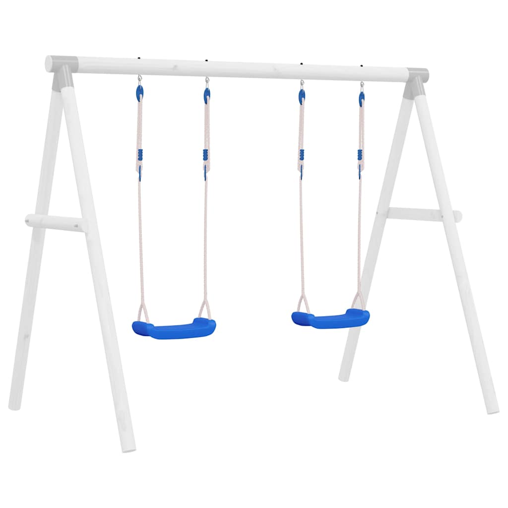 Schaukelsitze mit Seilen 2 Stk. Blau 38x16 cm Polyethene