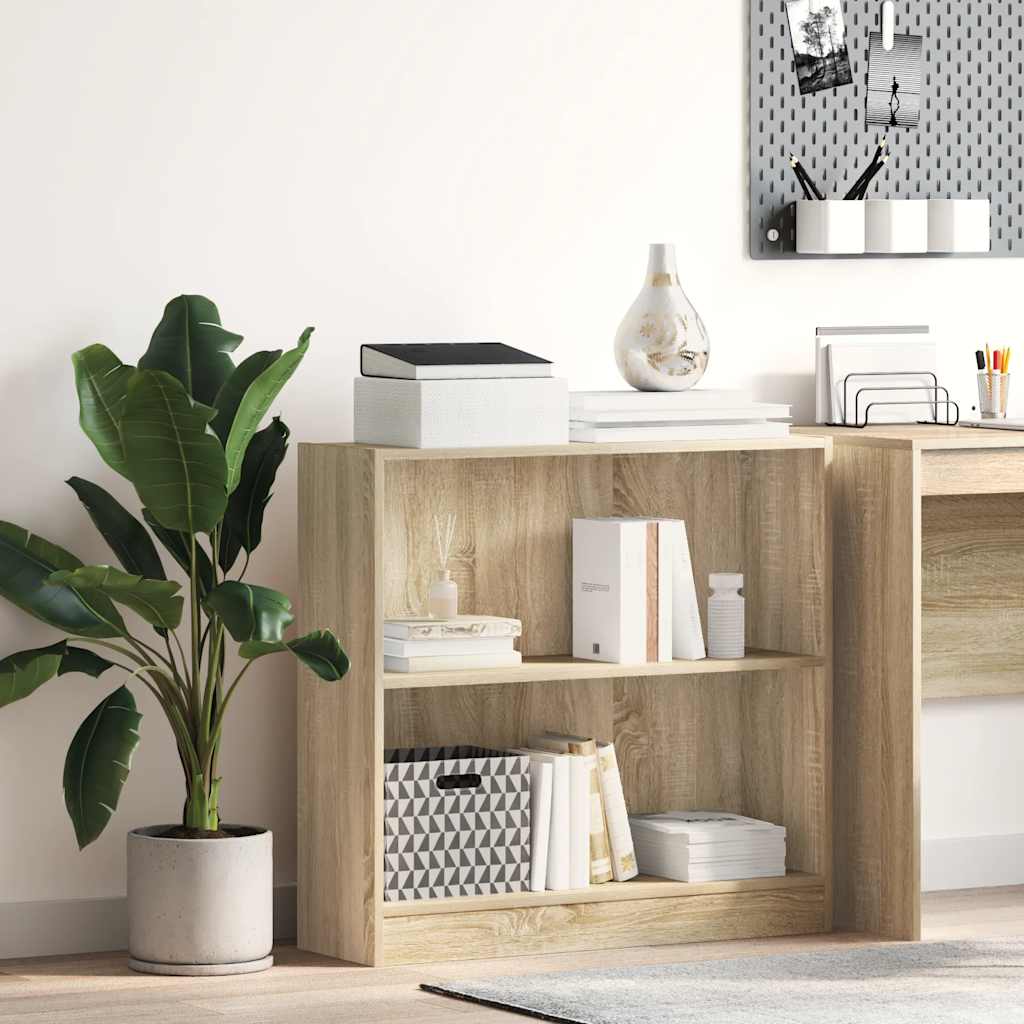Bücherregal Sonoma-Eiche 80x24x75 cm Holzwerkstoff