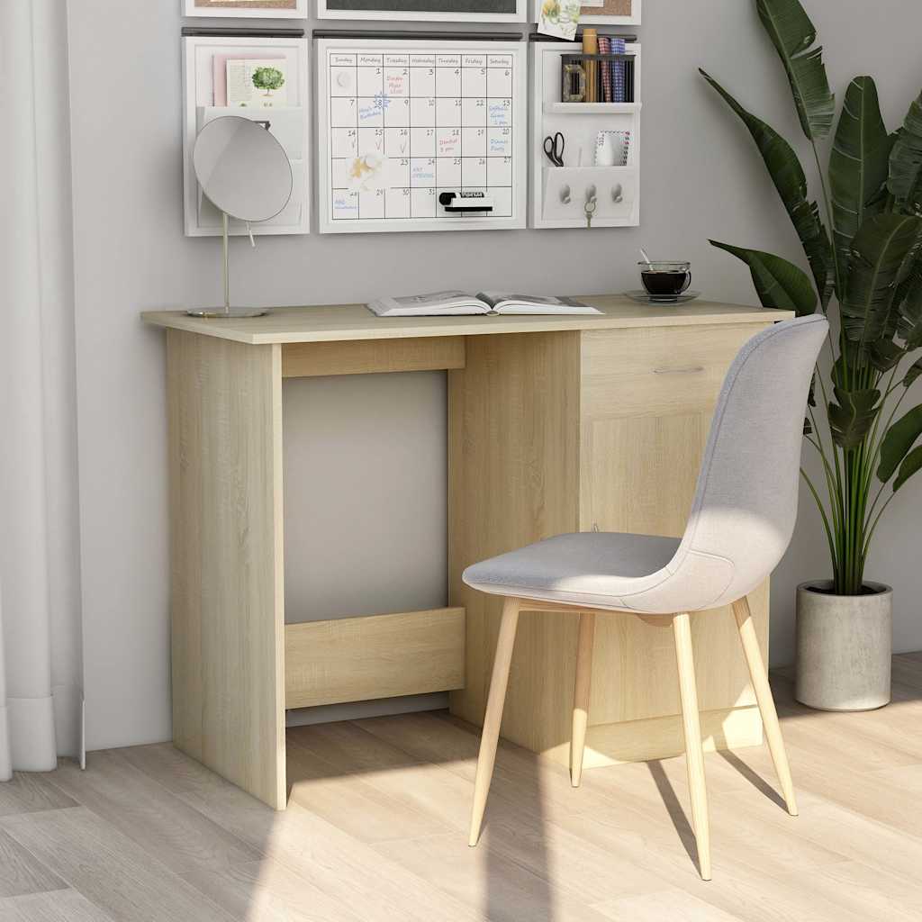 Schreibtisch Sonoma-Eiche 100x50x76 cm Holzwerkstoff
