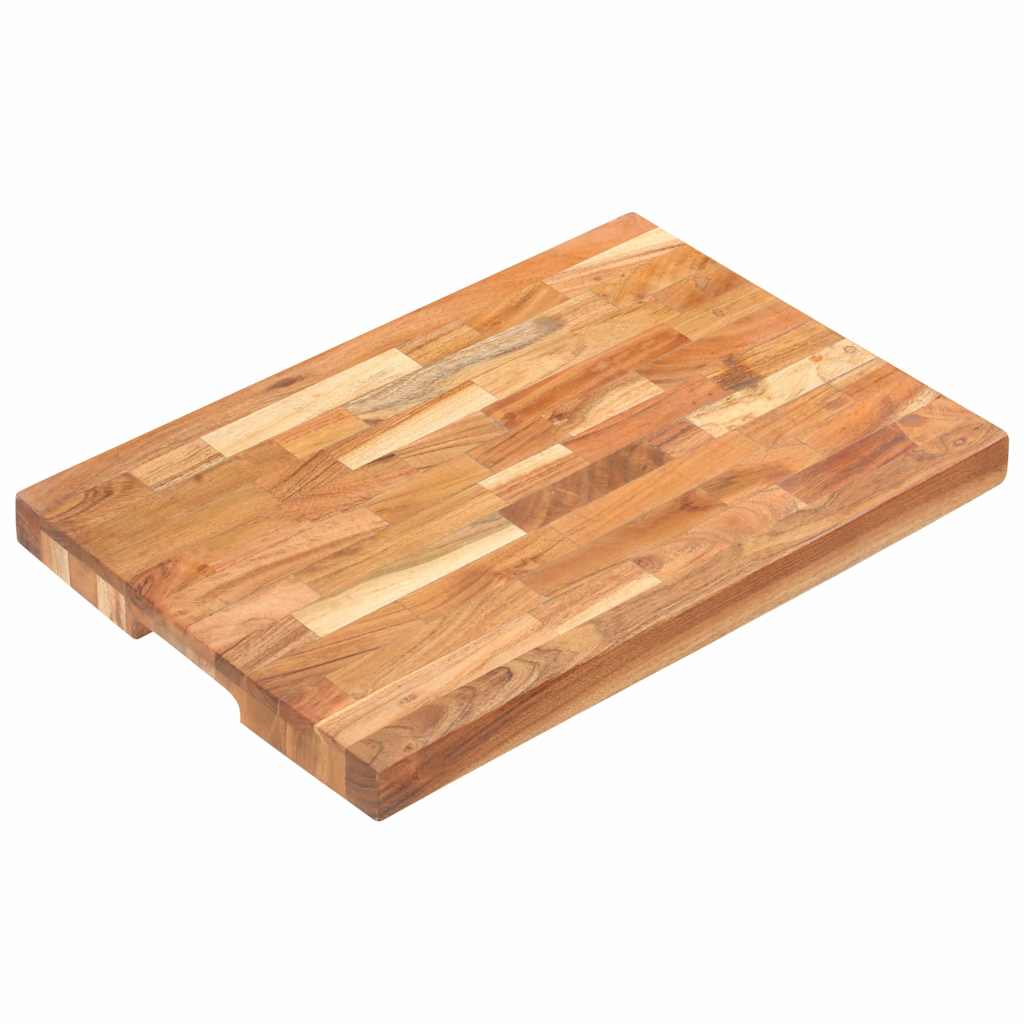 Hackblock 50x35x4 cm Akazie Massivholz