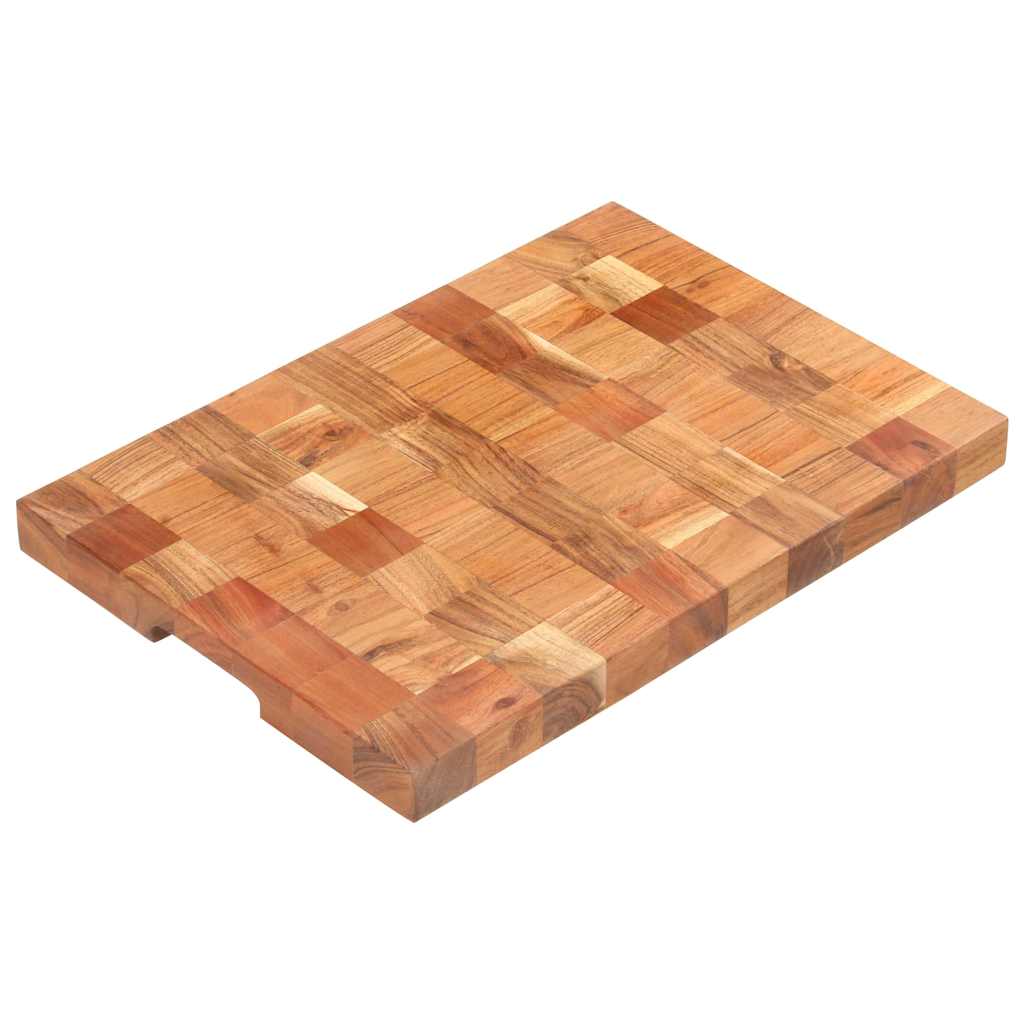Hackblock 50×30×3,8 cm Akazie Massivholz