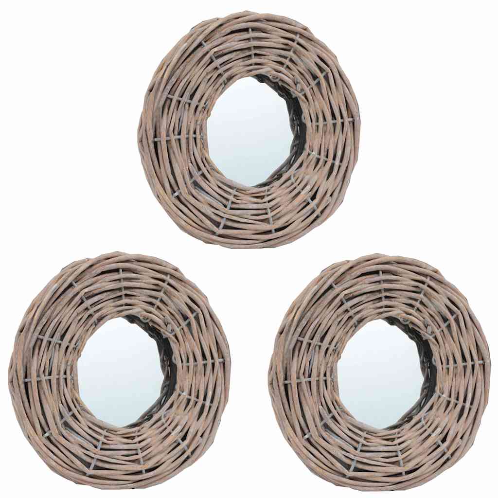 Spiegel 3 Stk. 15 cm Weide