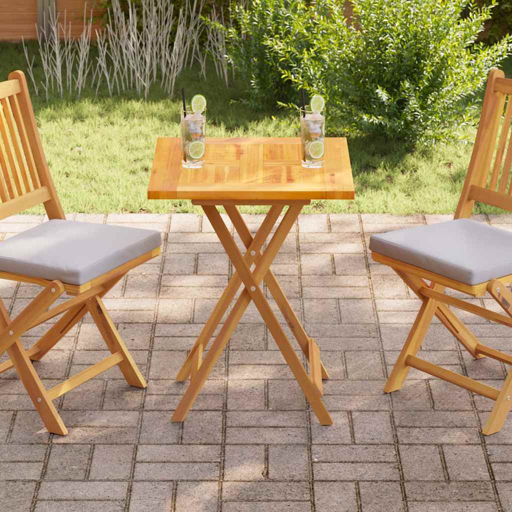 Tischplatte Massivholz Teak 60×60×2,5 cm