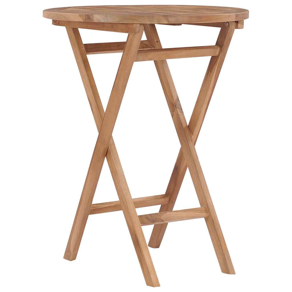 Gartentisch Klappbar 60 cm Massivholz Teak