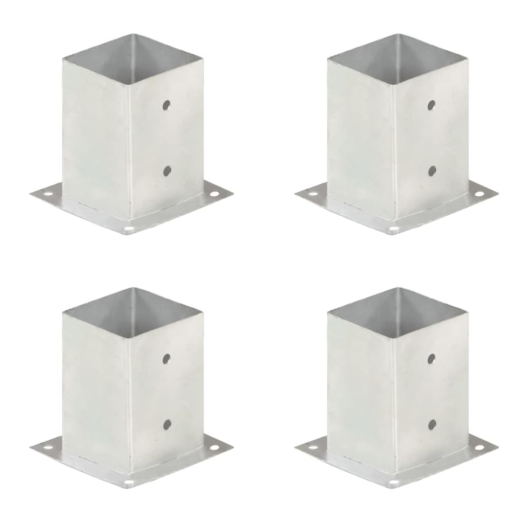Pfostenanker 4 Stk. Verzinktes Metall 101 mm