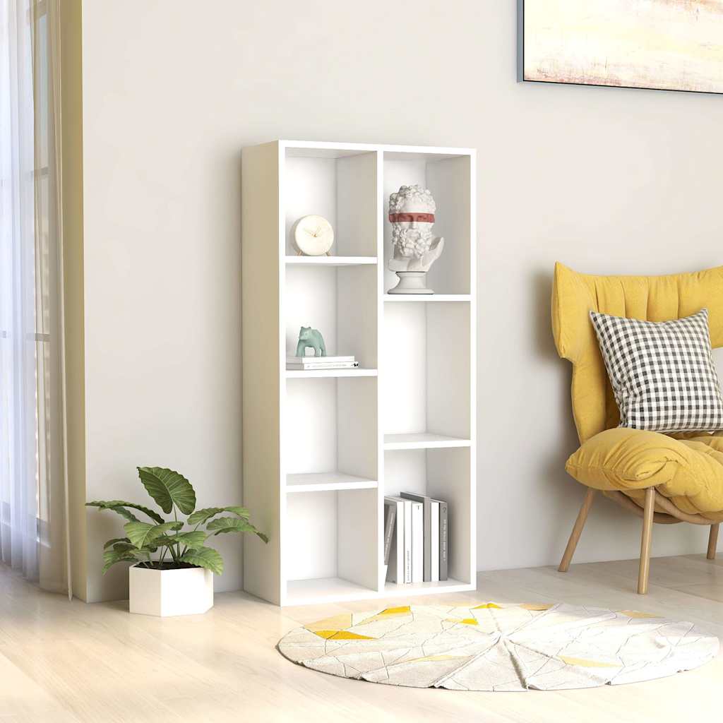 Bücherregal Weiß 50×25×106 cm Holzwerkstoff
