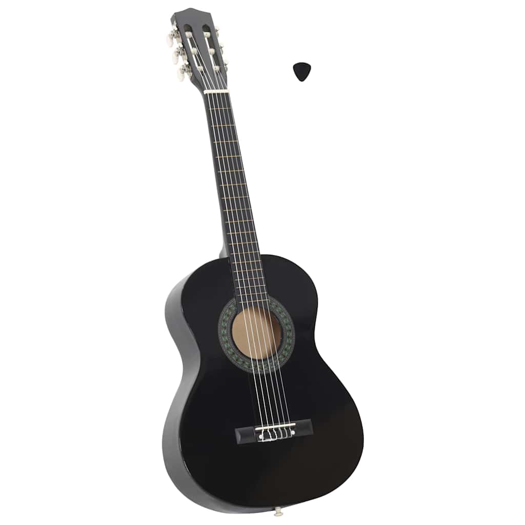 Klassikgitarre für Anfänger und Kinder Schwarz 1/2 34"