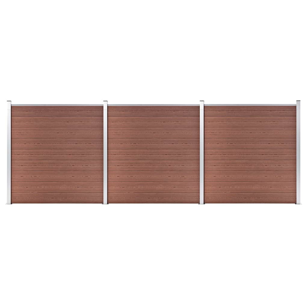 Gartenzaun WPC 526x186 cm Braun
