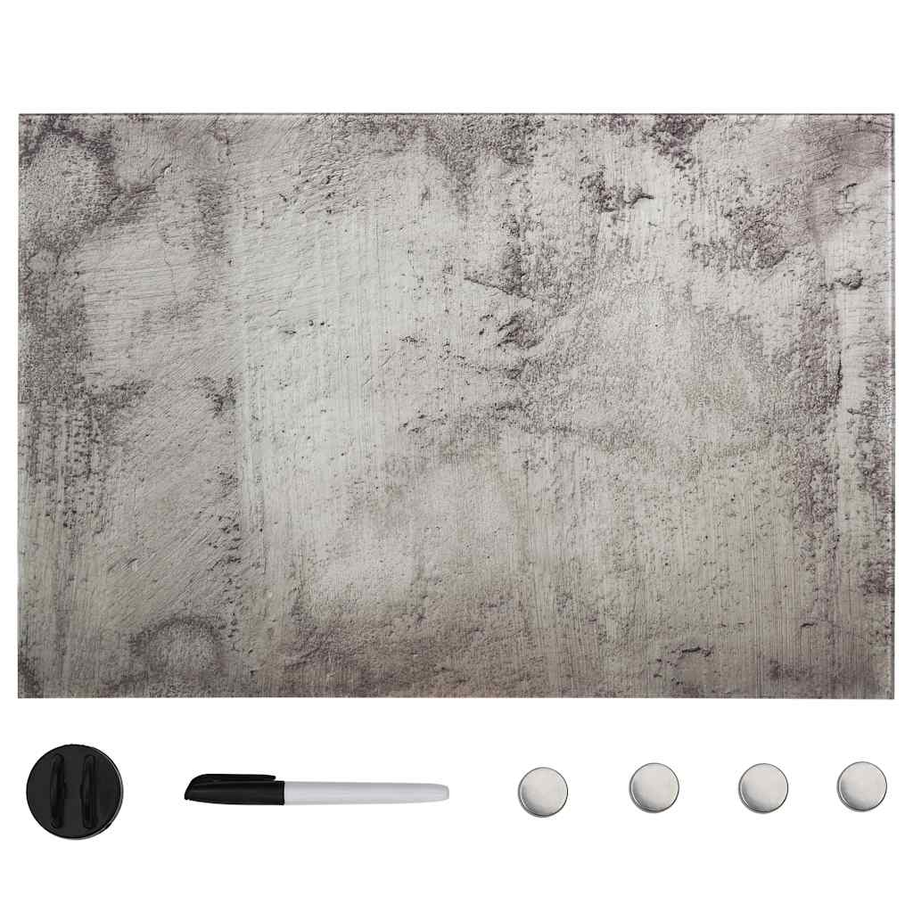 Magnettafel Wandmontage Glas 50x30 cm