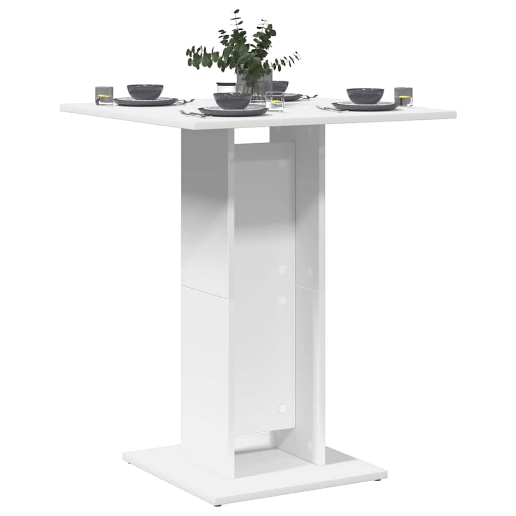 Bistrotisch Weiß 60x60x75 cm Holzwerkstoff