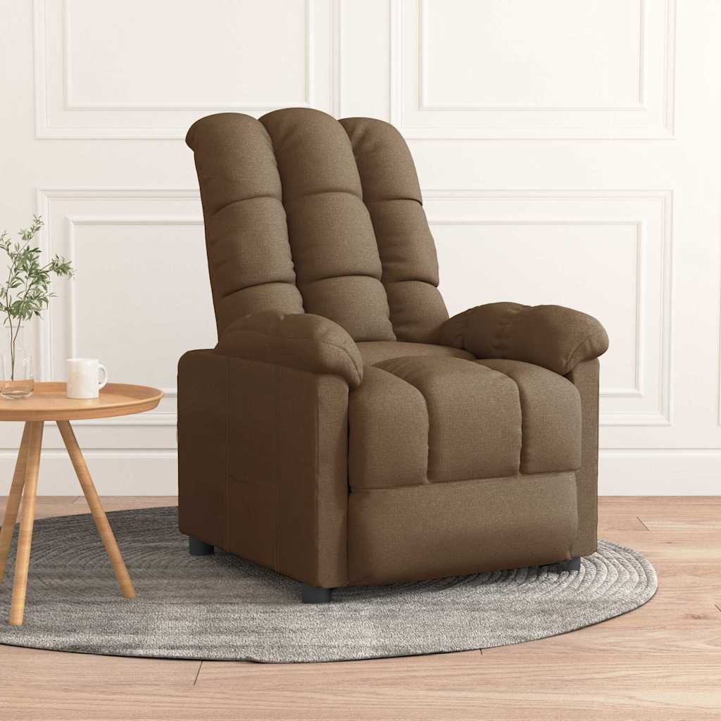 Relaxsessel Braun Stoff