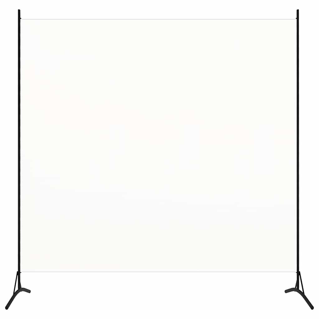 Raumteiler Weiß 175x180 cm Stoff