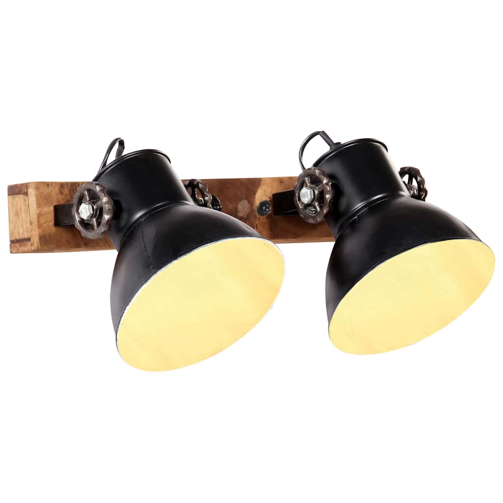 Wandlampe Industriestil Schwarz 45x25 cm E27