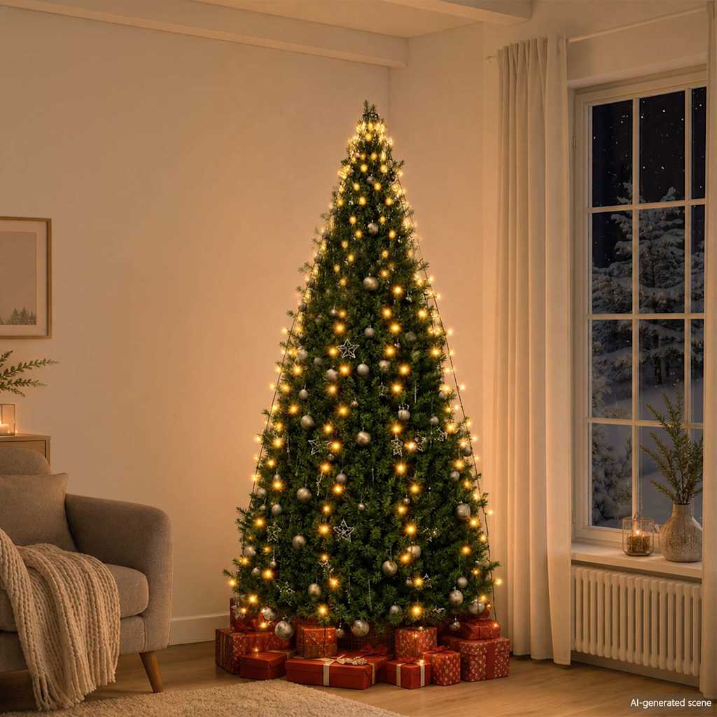 Weihnachtsbaum-Lichternetz mit 250 LEDs 250 cm