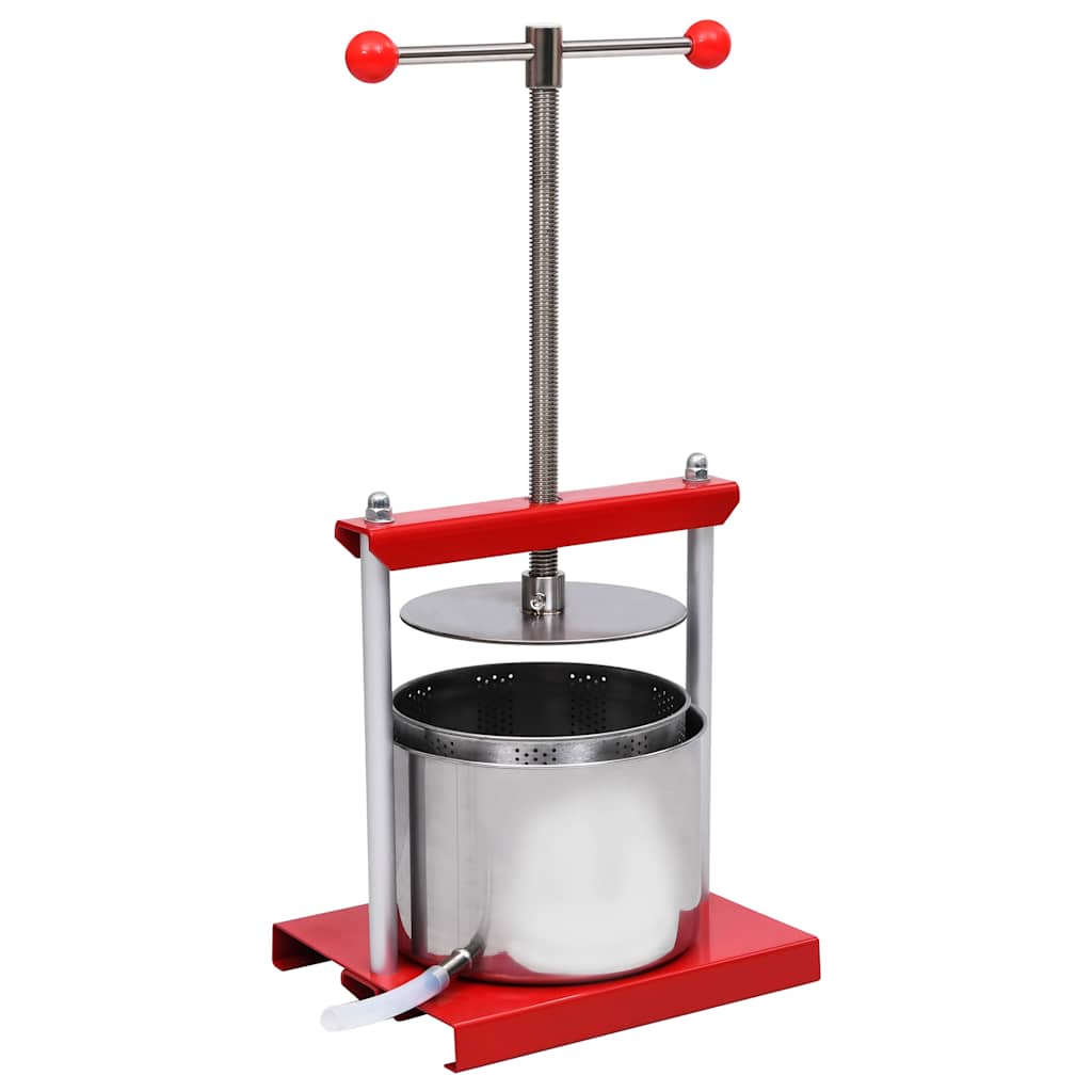 Obst- und Weinpresse Edelstahl 6 L