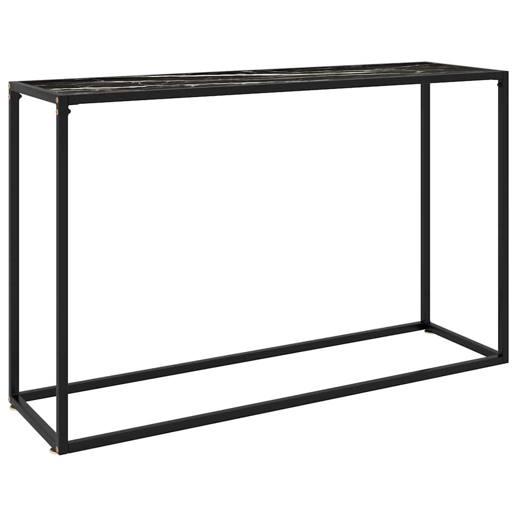 Konsolentisch Schwarz 120x35x75 cm Hartglas