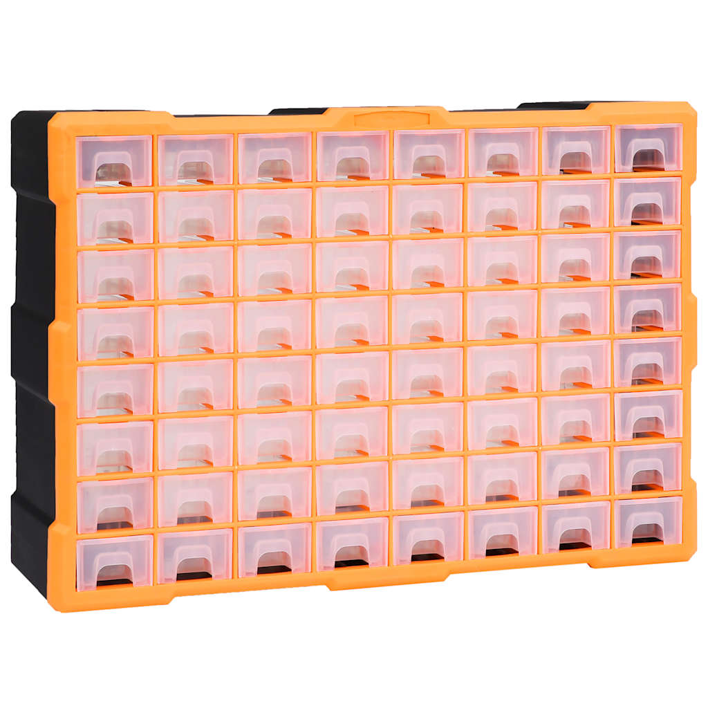 Multi-Schubladen-Organizer mit 64 Schubladen 52x16x37,5 cm