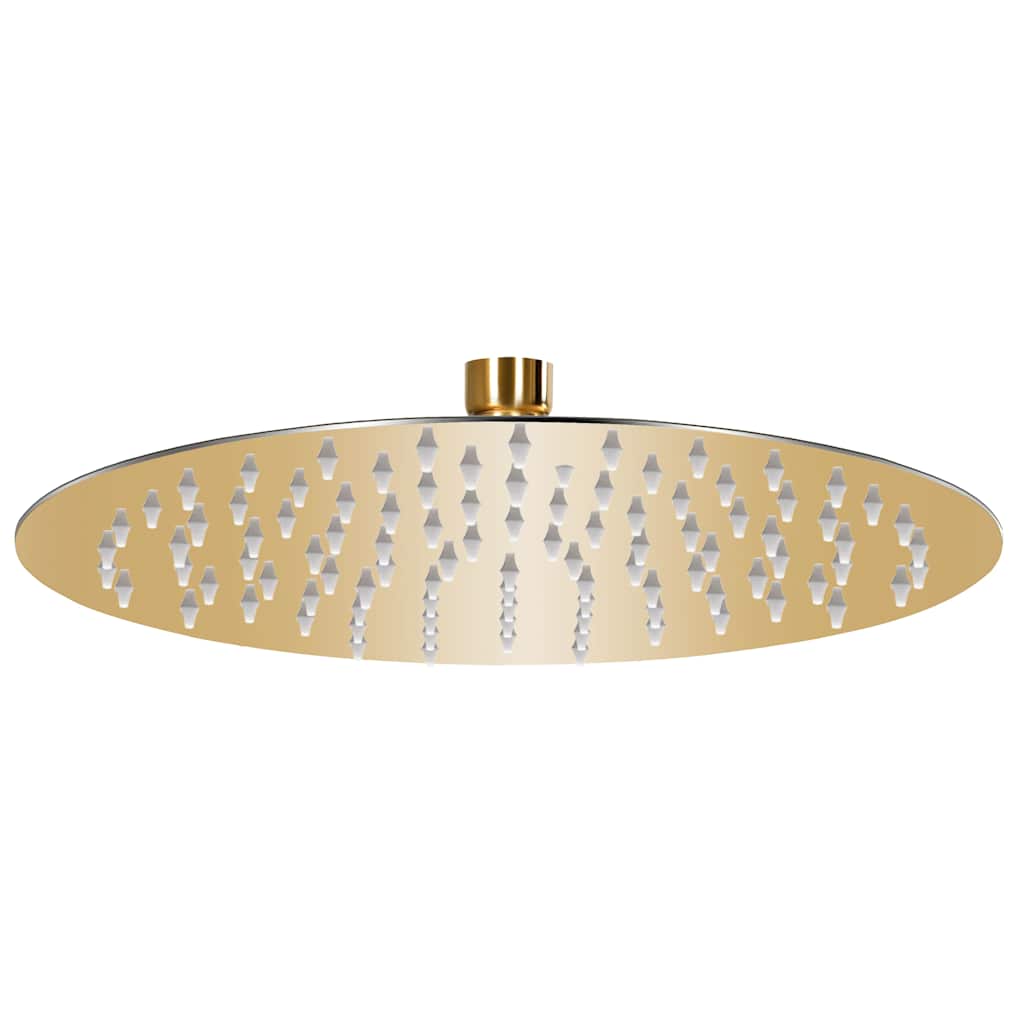 Regenbrause Edelstahl 25 cm Rund Golden