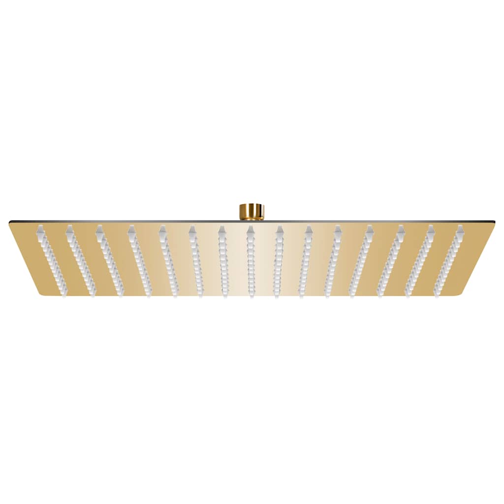 Regenbrause Edelstahl 40x30 cm Rechteckig Golden